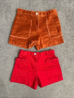Girls’ Shorts Bundle- Rust & Red | (Jacadi)